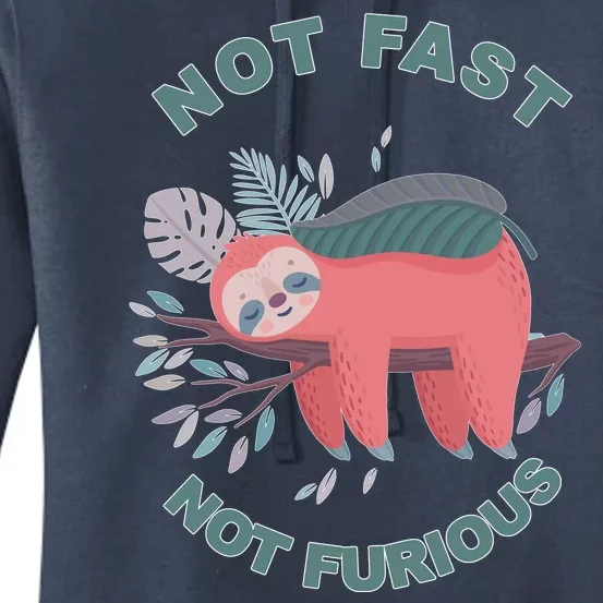 Not Fast Not Furious Sloth Cute Women's Pullover Hoodie