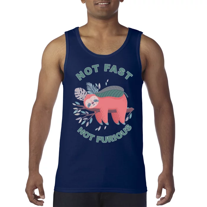 Not Fast Not Furious Sloth Cute Tank Top