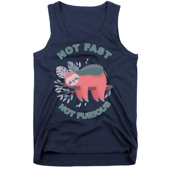 Not Fast Not Furious Sloth Cute Tank Top