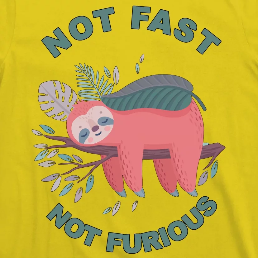 Not Fast Not Furious Sloth Cute T-Shirt