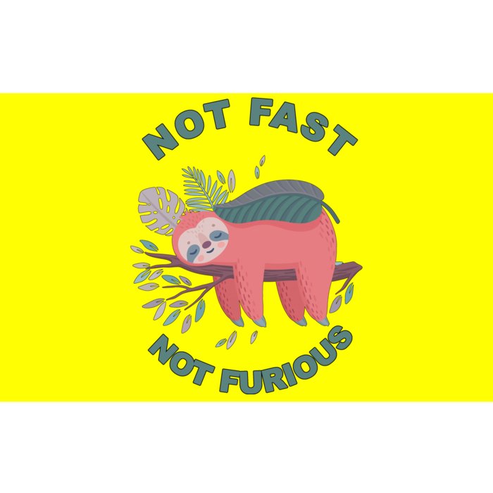 Not Fast Not Furious Sloth Cute Bumper Sticker