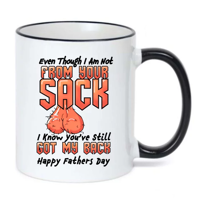 Not From Your Sack I Know You've Still Got My Back Black Color Changing Mug