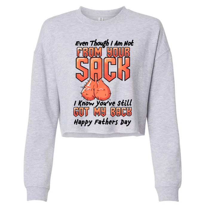 Not From Your Sack I Know You've Still Got My Back Cropped Pullover Crew