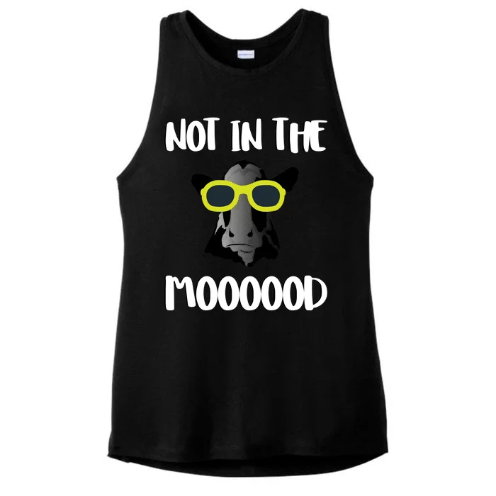 Not In The Moooood Ladies Tri-Blend Wicking Tank