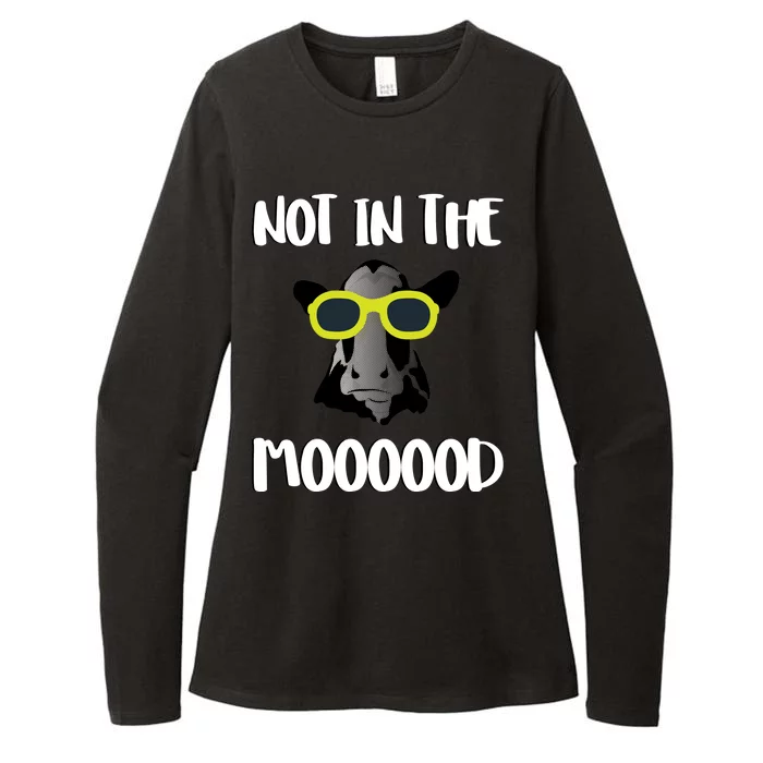 Not In The Moooood Womens CVC Long Sleeve Shirt