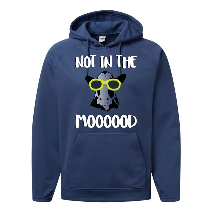 Not In The Moooood Performance Fleece Hoodie