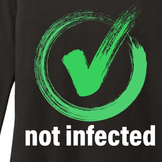 Not Infected Womens CVC Long Sleeve Shirt