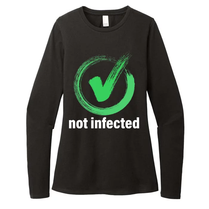 Not Infected Womens CVC Long Sleeve Shirt