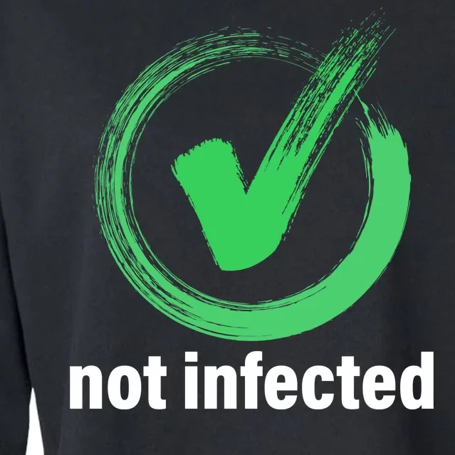 Not Infected Cropped Pullover Crew