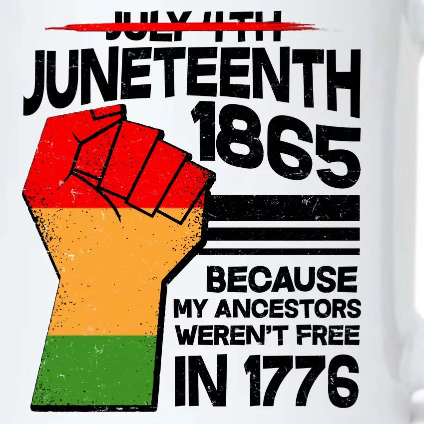 Not July 4th Juneteenth 1885 Black Color Changing Mug