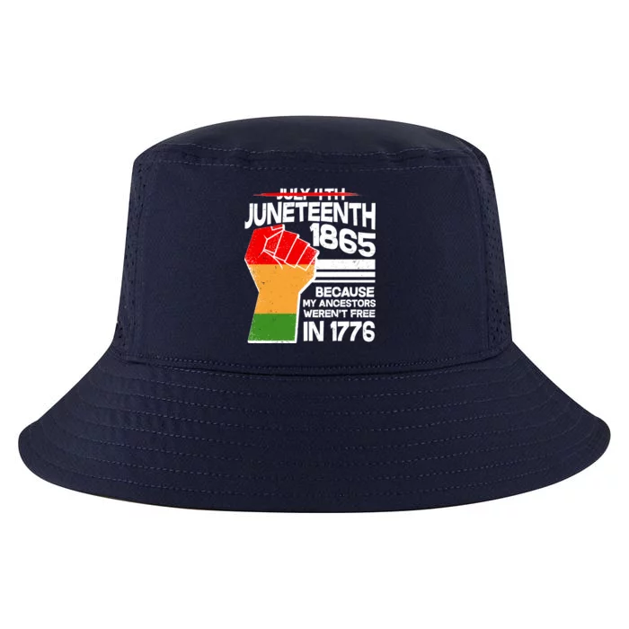 Not July 4th Juneteenth 1885 Cool Comfort Performance Bucket Hat