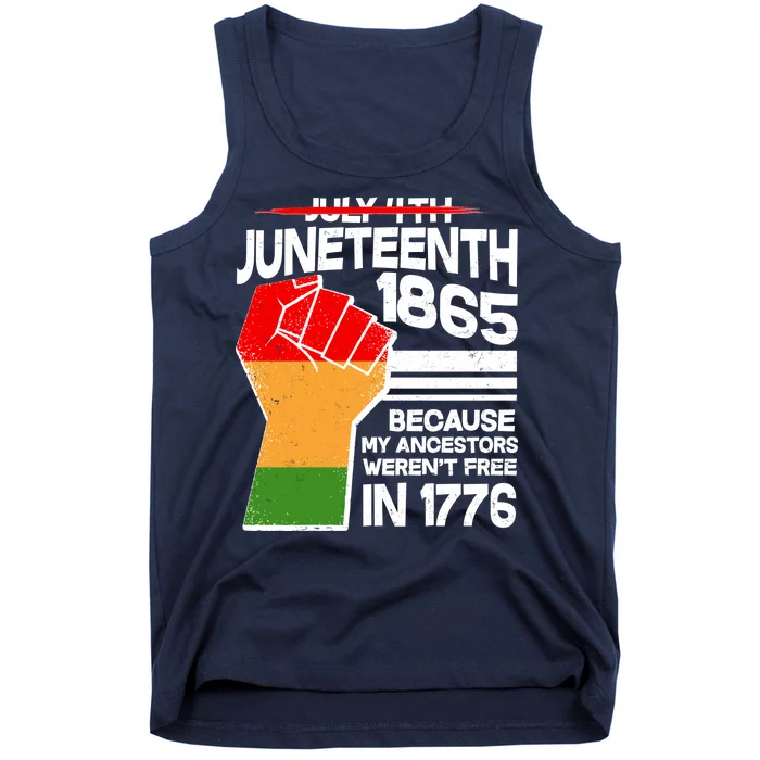 Not July 4th Juneteenth 1885 Tank Top