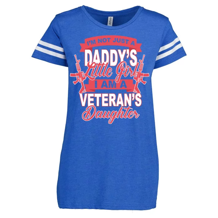 Not just A Daddy's Little Girl I'm A Veterans Daughter Enza Ladies Jersey Football T-Shirt