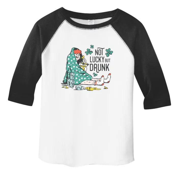 Not Lucky But Drunk Toddler Fine Jersey T-Shirt