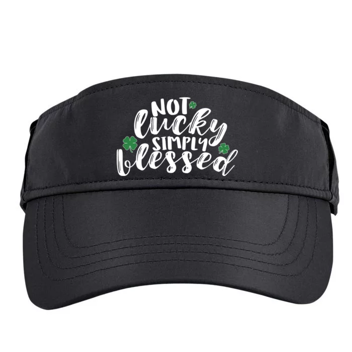 Not Lucky Simply Blessed Adult Drive Performance Visor