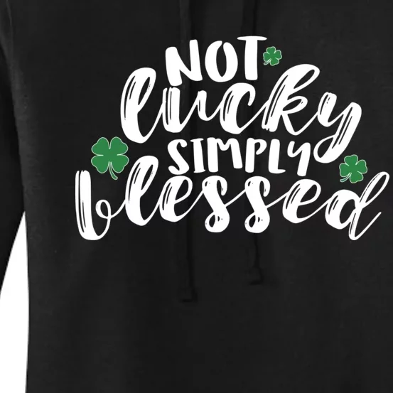 Not Lucky Simply Blessed Women's Pullover Hoodie