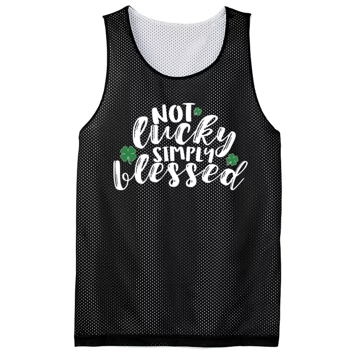 Not Lucky Simply Blessed Mesh Reversible Basketball Jersey Tank