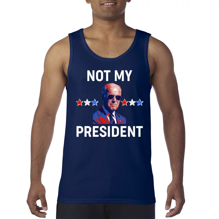 Not My President Anti Biden Pro Trump 2020 Election Tank Top