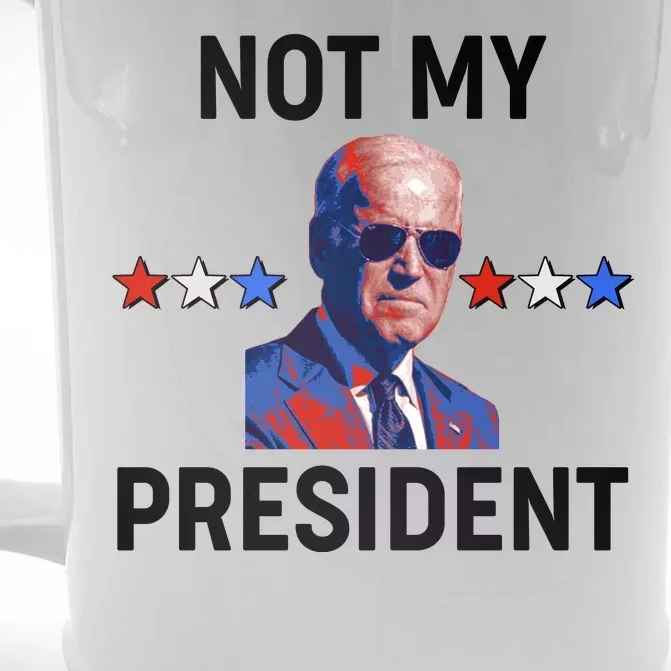 Not My President Anti Biden Pro Trump 2020 Election Front & Back Beer Stein