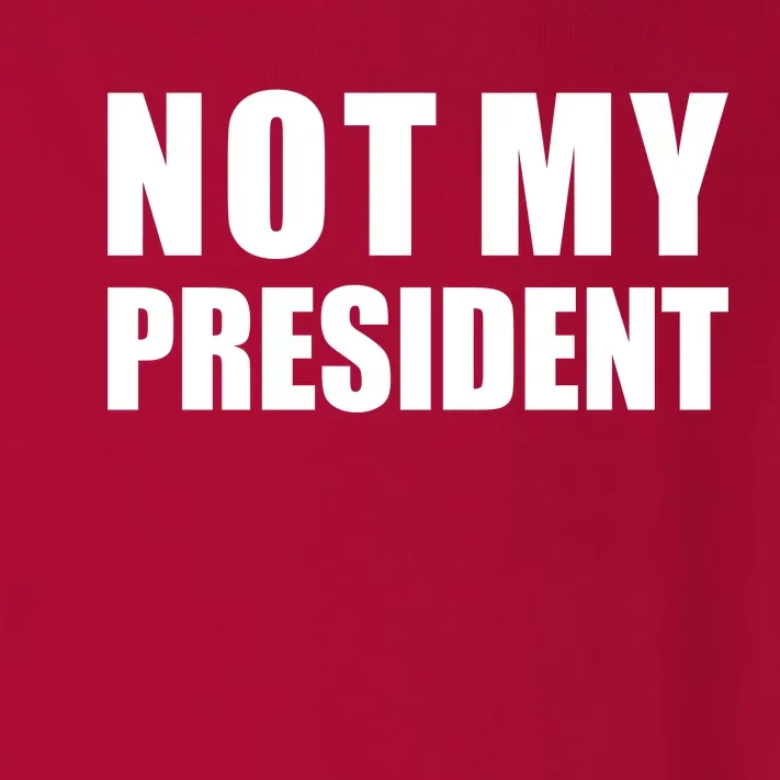 Not My President Classic Logo Toddler Long Sleeve Shirt