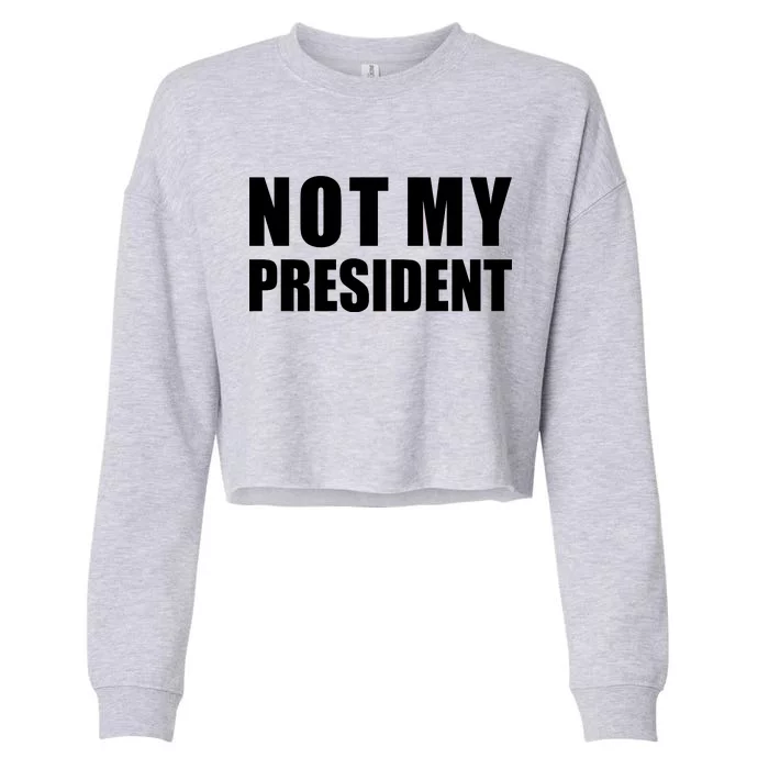 Not My President Classic Logo Cropped Pullover Crew