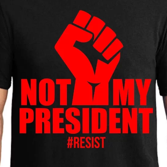 Not My President Resist Anti Trump Fist Pajama Set