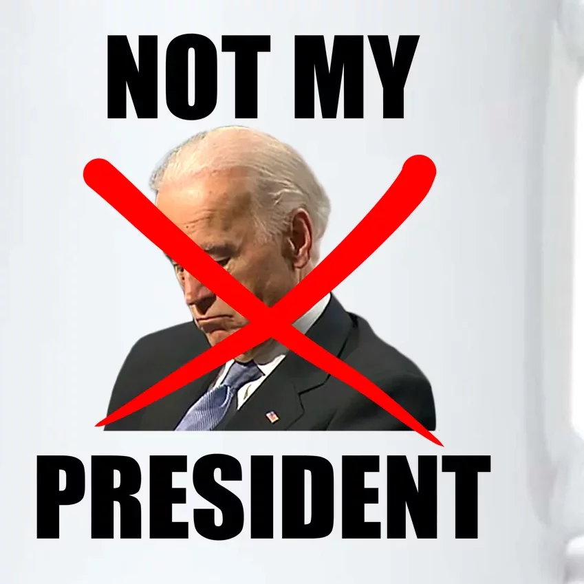 Not My President Trump Anti Biden Black Color Changing Mug