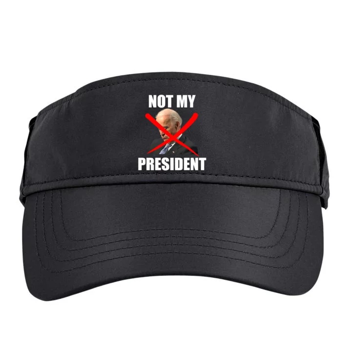 Not My President Trump Anti Biden Adult Drive Performance Visor