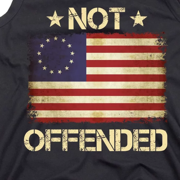 Not Offended Betsy Ross Flag Tank Top