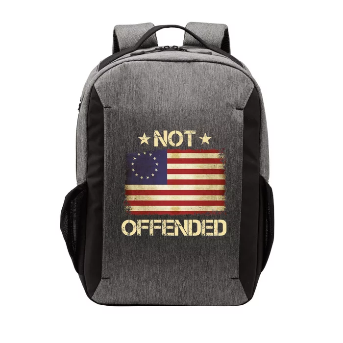 Not Offended Betsy Ross Flag Vector Backpack