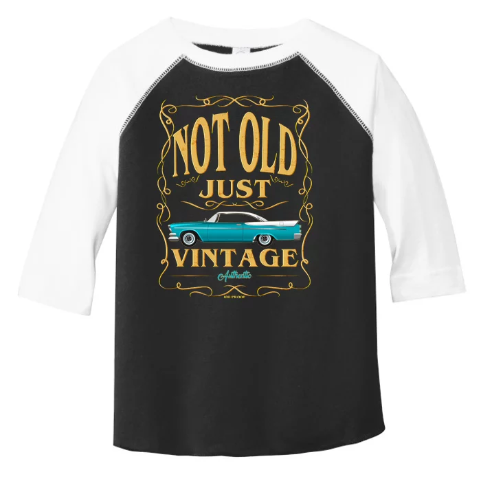 Not Old Just Vintage Classic Car Birthday Toddler Fine Jersey T-Shirt