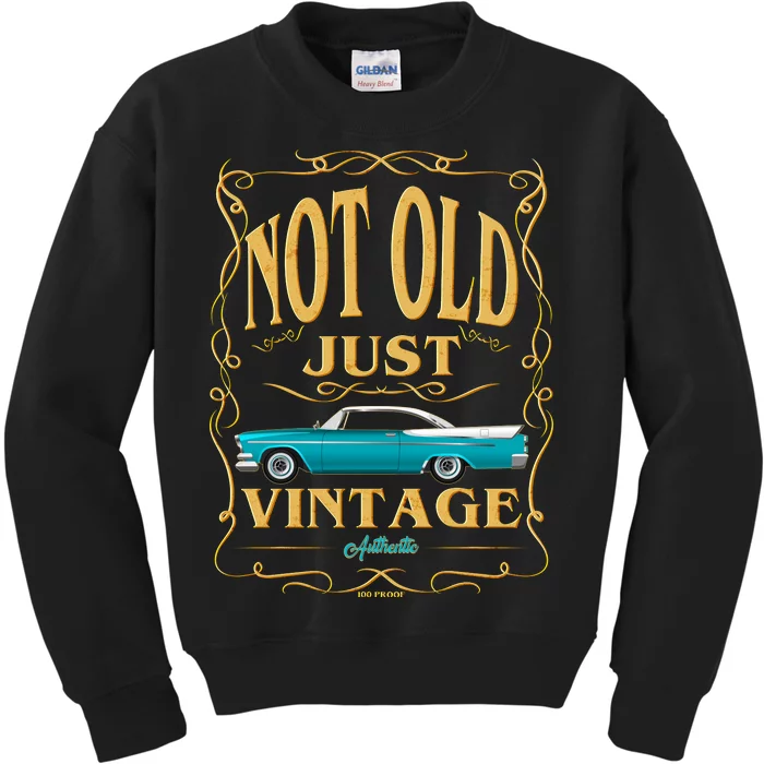 Not Old Just Vintage Classic Car Birthday Kids Sweatshirt