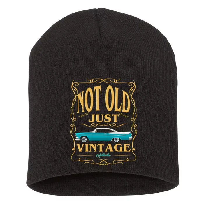 Not Old Just Vintage Classic Car Birthday Short Acrylic Beanie