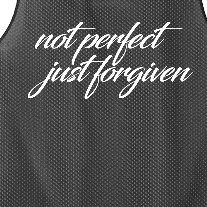 Not Perfect Just Forgiven Mesh Reversible Basketball Jersey Tank