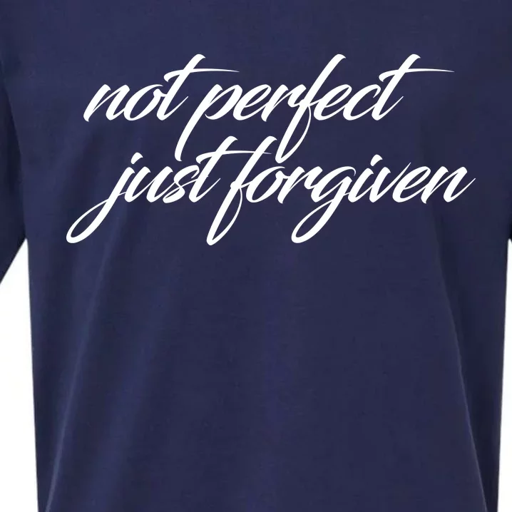 Not Perfect Just Forgiven Sueded Cloud Jersey T-Shirt