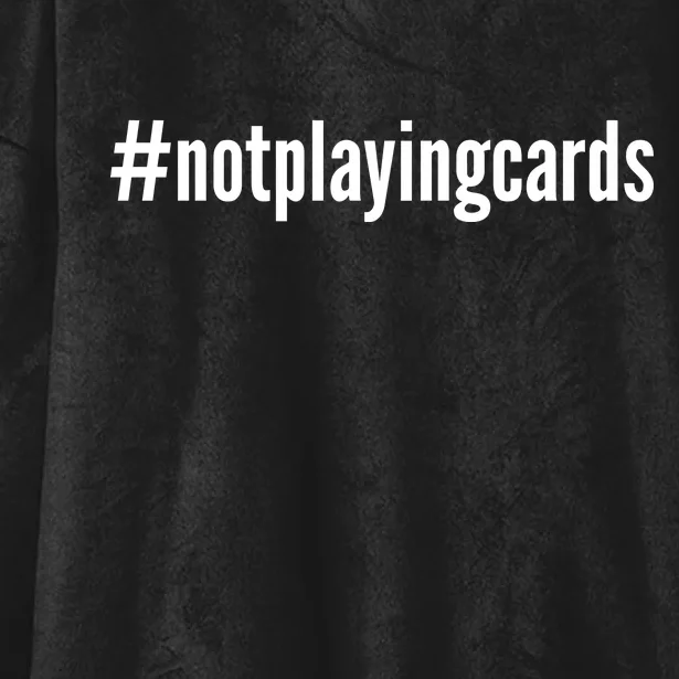 Not Playing Cards Hooded Wearable Blanket