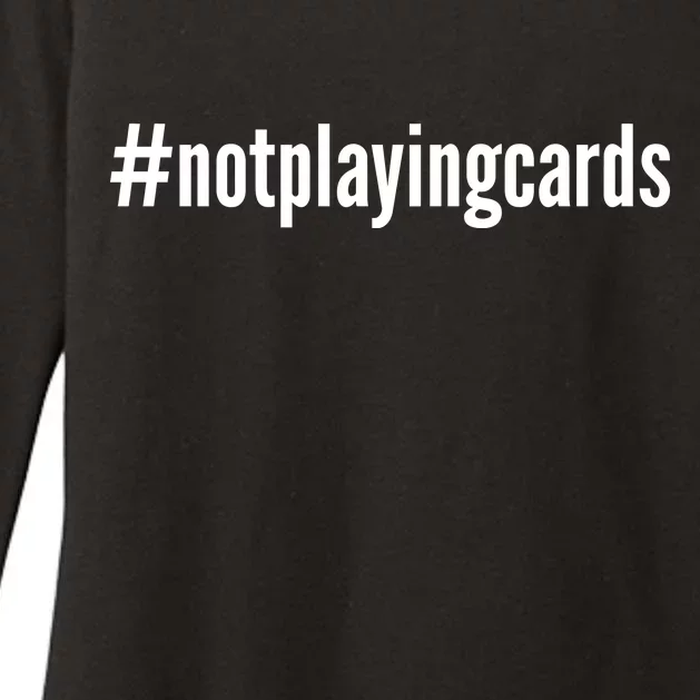 Not Playing Cards Womens CVC Long Sleeve Shirt