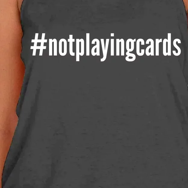 Not Playing Cards Women's Knotted Racerback Tank