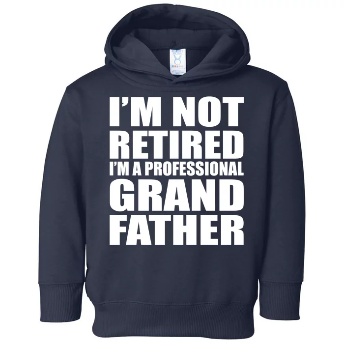 Not Retired I'm A Professional Grandfather Toddler Hoodie