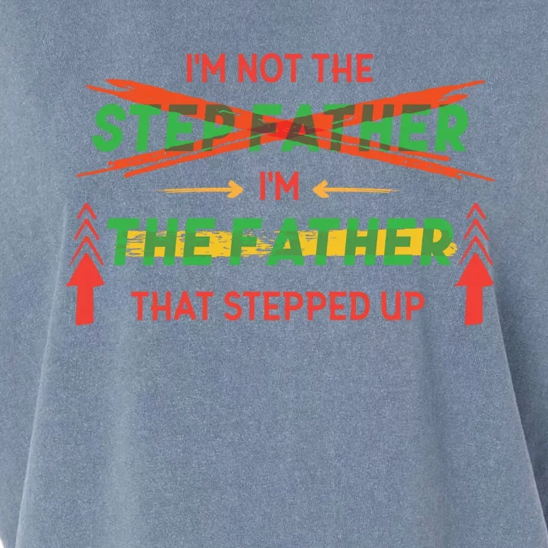 Not The Step Father Quote Garment-Dyed Women's Muscle Tee