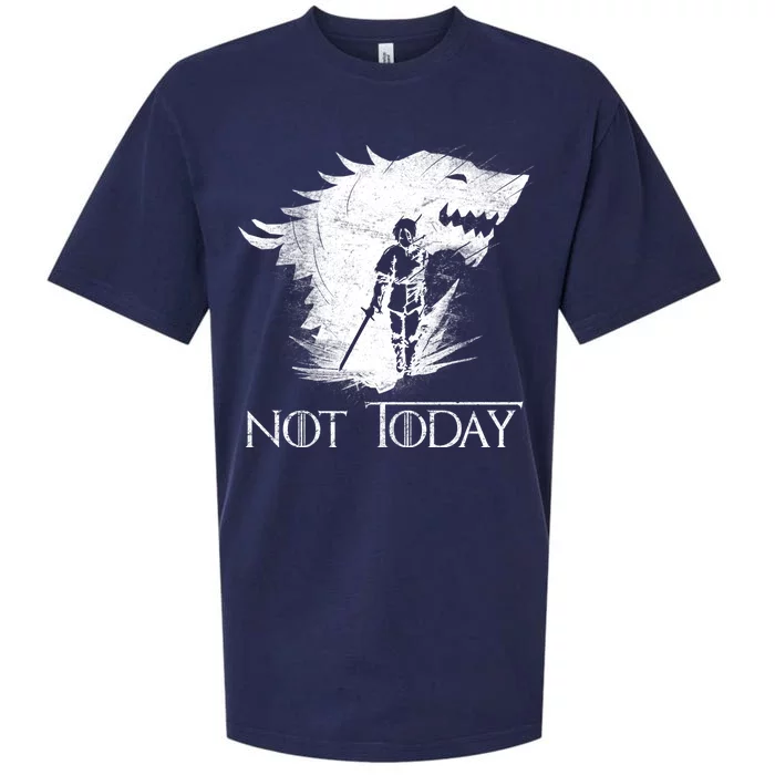 Not Today Arya Wolf Sueded Cloud Jersey T-Shirt