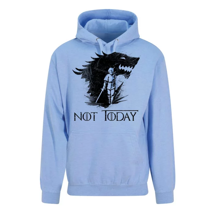 Not Today Arya Wolf Unisex Surf Hoodie