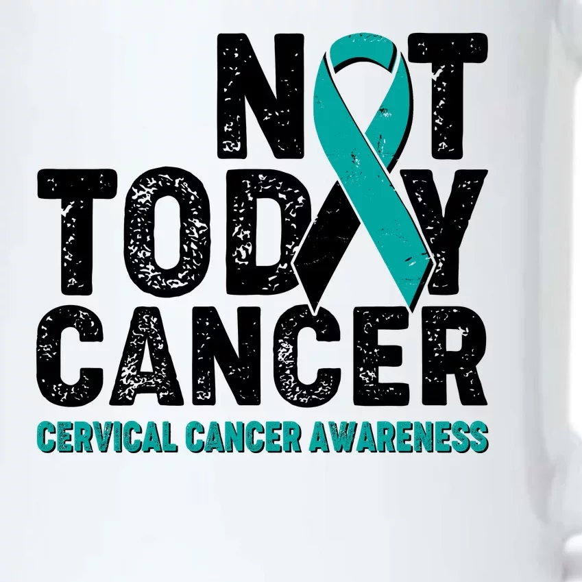 Not Today Cancer Cervical Cancer Awareness Black Color Changing Mug