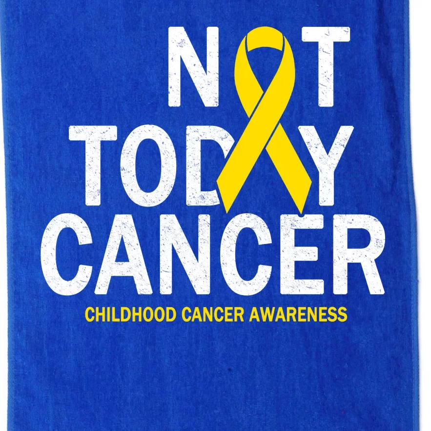 Not Today Cancer Childhood Awareness Platinum Collection Golf Towel