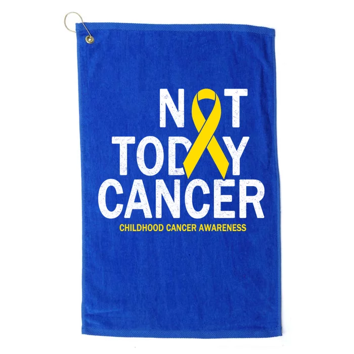 Not Today Cancer Childhood Awareness Platinum Collection Golf Towel