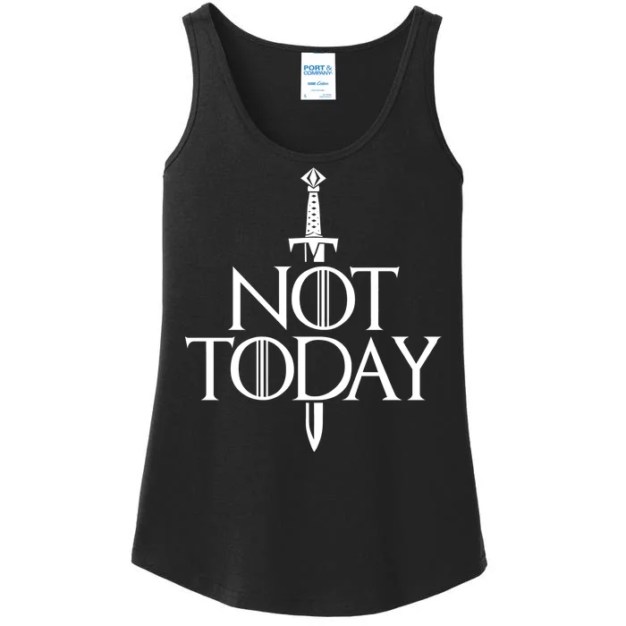 Not Today God Of Death Ladies Essential Tank