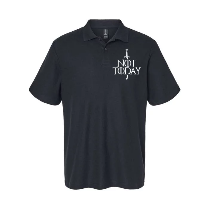 Not Today God Of Death Softstyle Adult Sport Polo