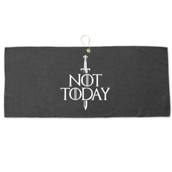 Not Today God Of Death Large Microfiber Waffle Golf Towel