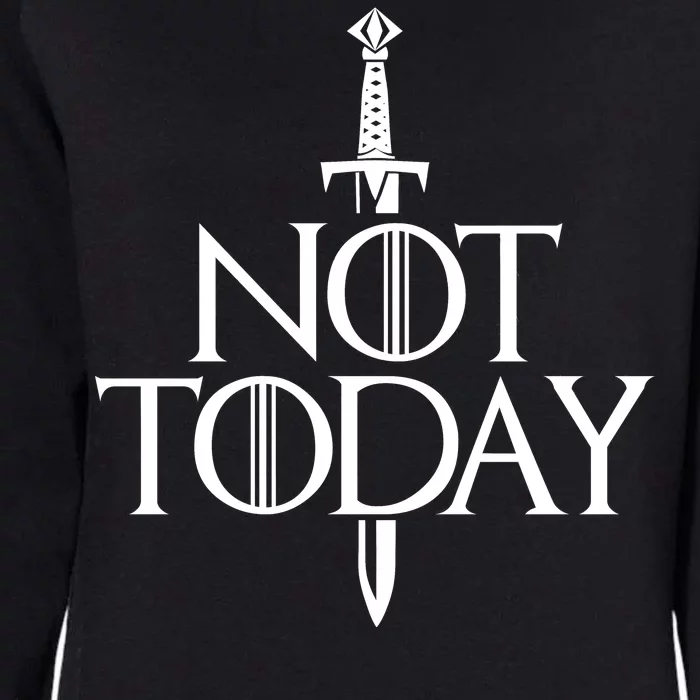 Not Today God Of Death Womens California Wash Sweatshirt