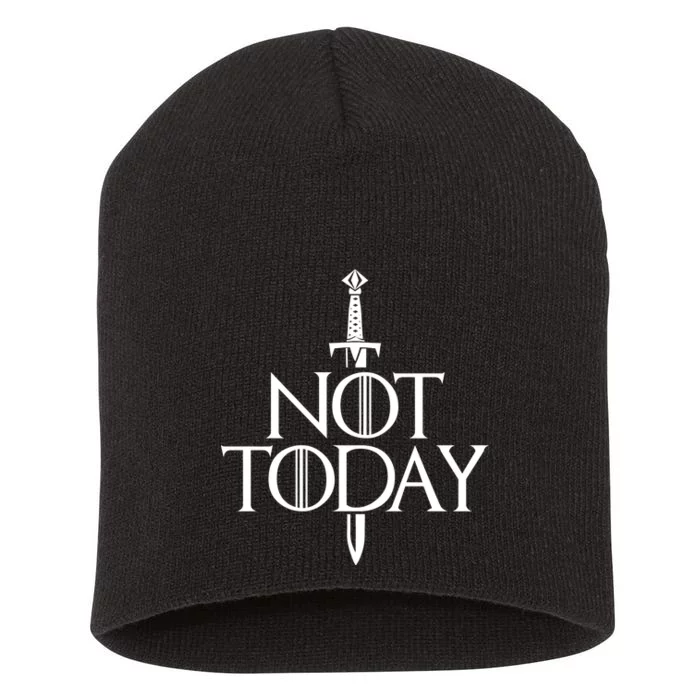 Not Today God Of Death Short Acrylic Beanie